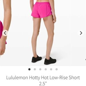 Lululemon Hotty Hot Low-Rise Short 2.5" NWT